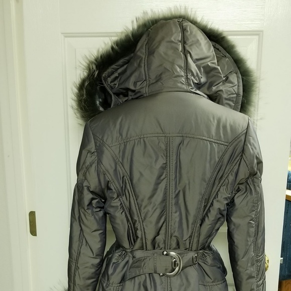 ✅46C New slate green jacket Real Finland Racoon - Picture 12 of 16